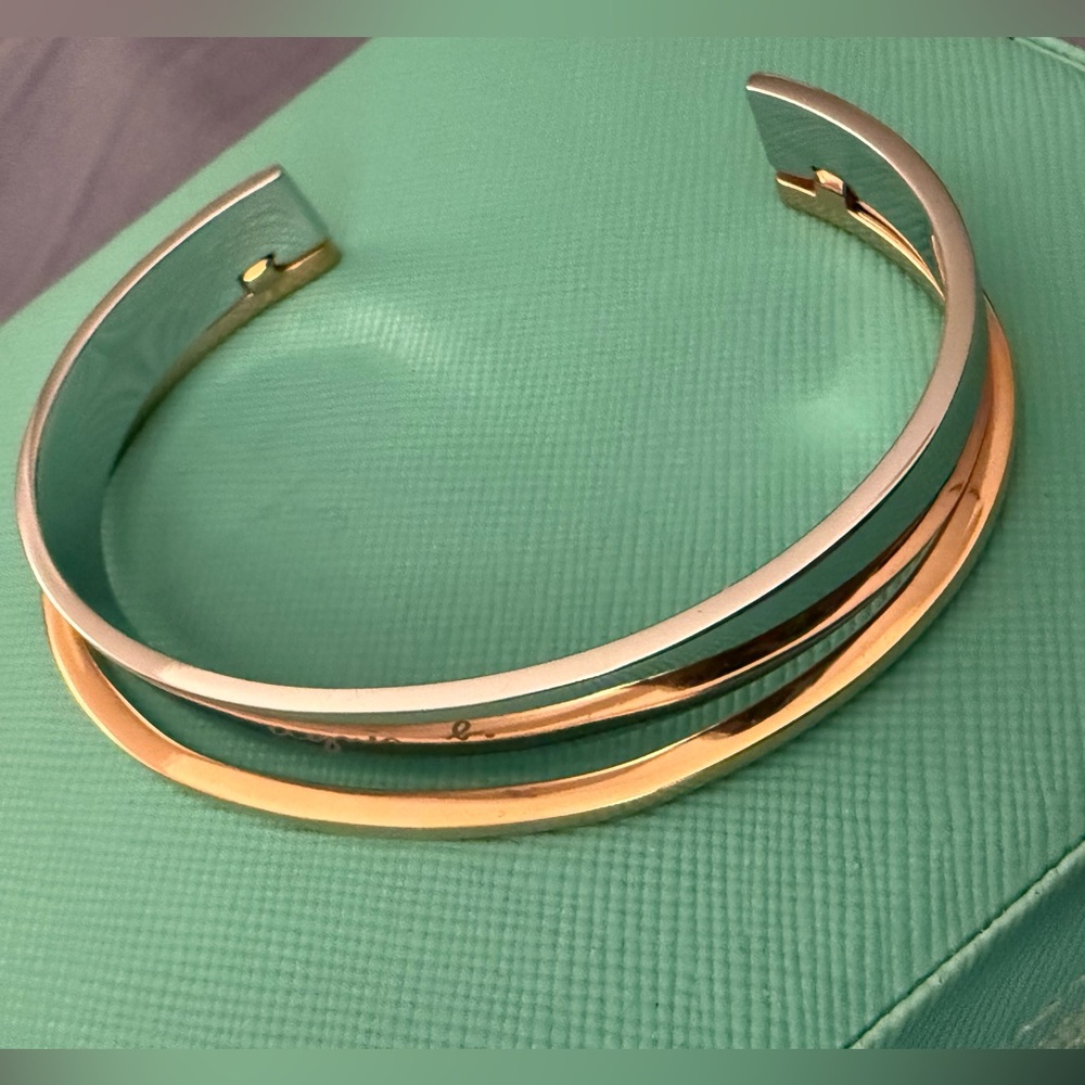 💝💝Brand New Agnès b. Gold and Silver Women's Bangle💝💝 - Picture 3 of 4